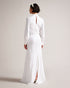 MAYROSE-Dresses-MAYROSE is a showstopper. This maxi dress is pure glamour with its all-over sequins and flattering details. The high neck, long sleeves, and split back hem add a touch of elegance to this party dress. Maxi dress High neck Long sleeved Crossover front with cut-out All-over sequins Zip fastening Split back hem Back cut-out Anna is 5'10" / 1.77m and wears White in a Ted size 1- Ted Baker Romania